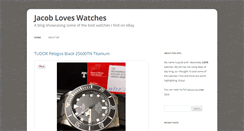 Desktop Screenshot of jacobloveswatches.com